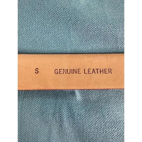 Vintage Anne Klein business casual corpcore red geniune leather belt Size Small - Picture 5 of 5